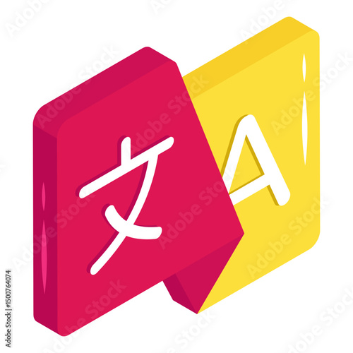     Vector design of language translator icon