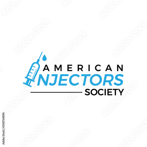 The Injection Logo features a clean, medical-inspired design symbolizing precision, care, and trust—ideal for clinics, vaccine centers, pharmaceutical brands, or healthcare-related services.

