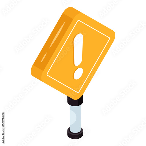 Perfect design icon of warning board 