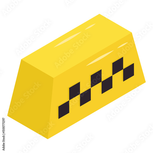 An icon design of taximeter 