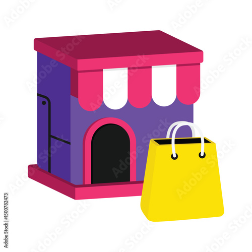 Shop Vector style icon. Eps 10 file