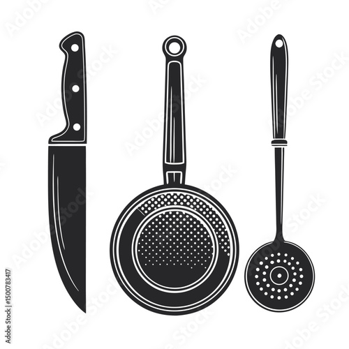 set of kitchen tools