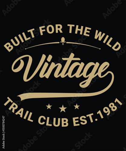 "Vintage T-Shirt Design – Retro Graphic with Distressed Typography for Classic Apparel and Merchandise"
