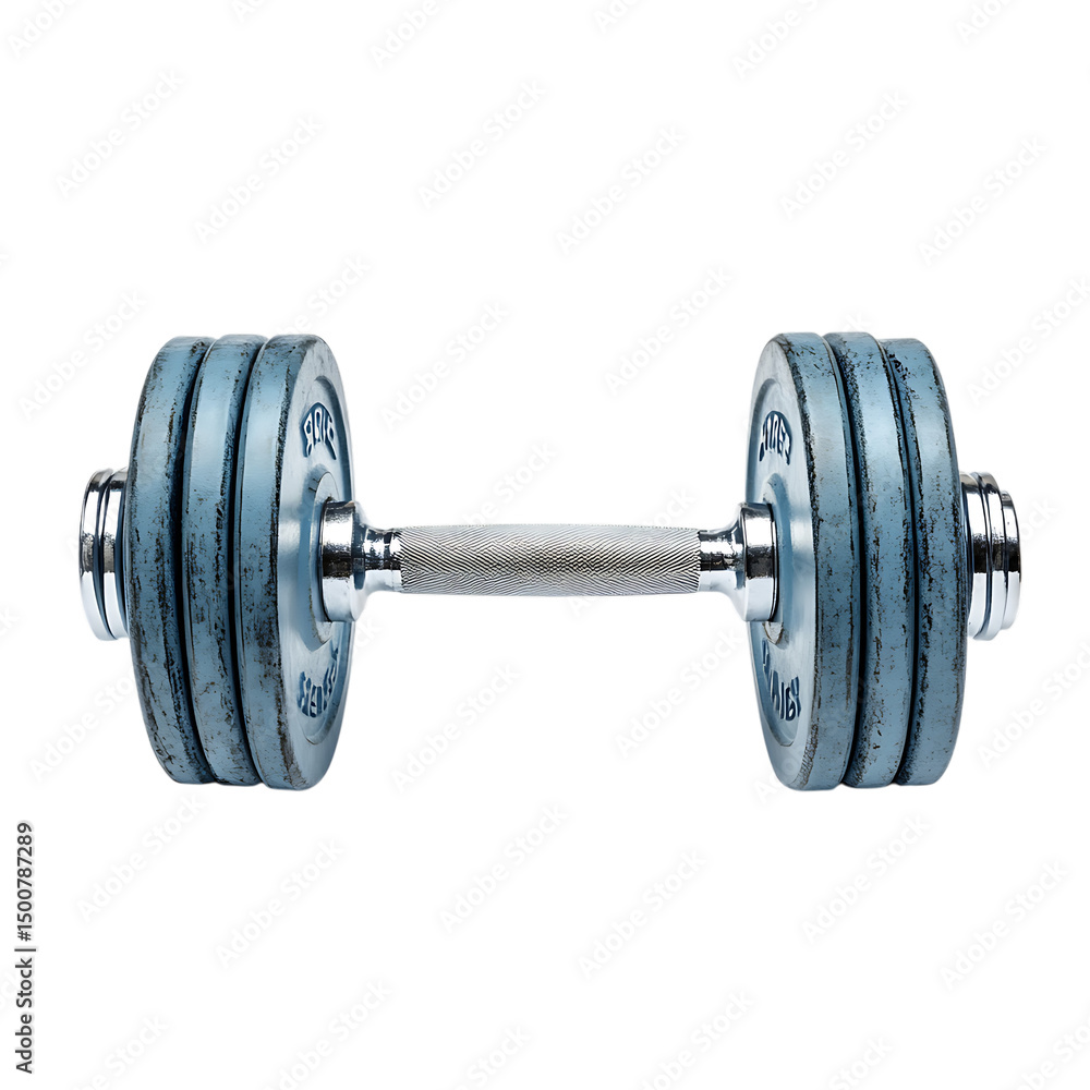 Naklejka premium Pair of gym dumbbells png