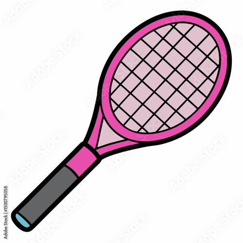 tennis racket and ball