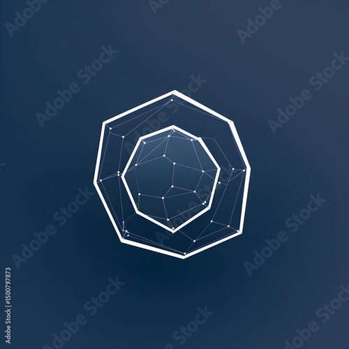 Abstract 3D Geometric Background