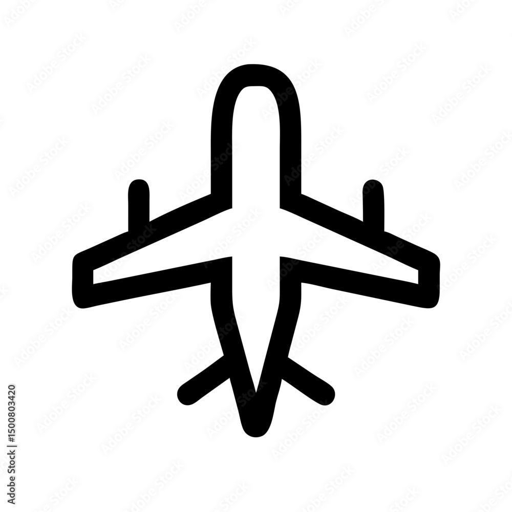 Fototapeta premium Airplane icon set. Aircraft vector sign. Airport arrival departure symbol. Plane icon set. Airplane icon vector. Flight transport symbol. Travel illustration. Holiday symbol. 