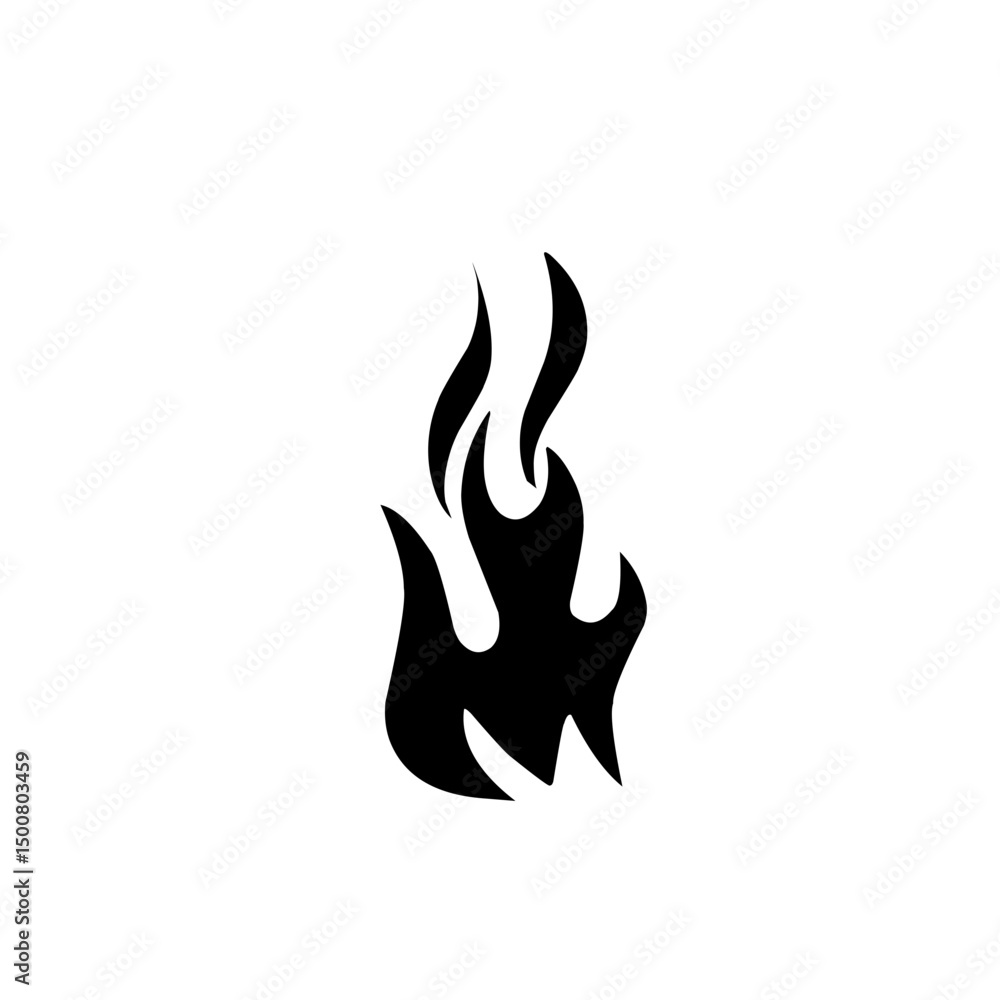 black fire silhouette icon black fire silhouette icon