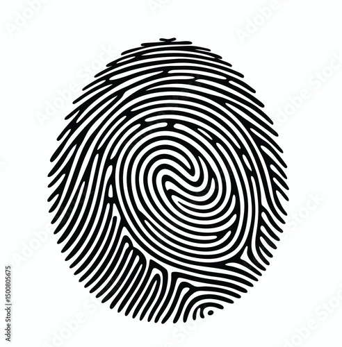 fingerprint vector icon