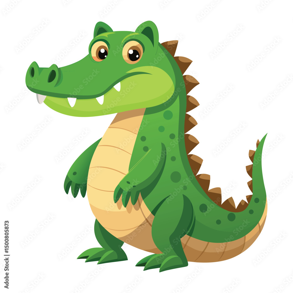 Obraz premium Clumsy crocodile