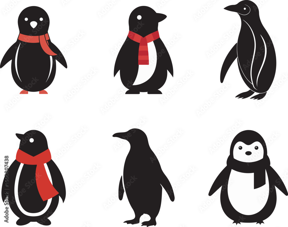 Obraz premium set of penguins