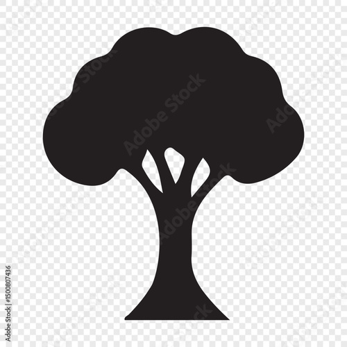 vector tree silhouette