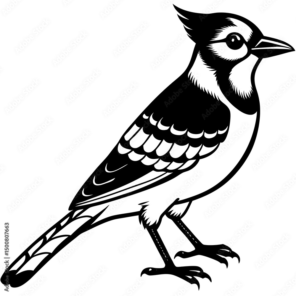 Obraz premium vector illustration of a bird