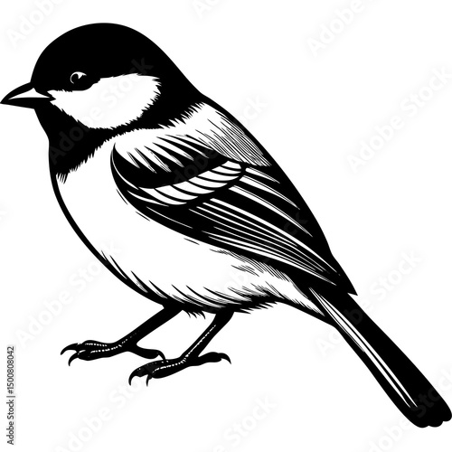 blue tit isolated on white