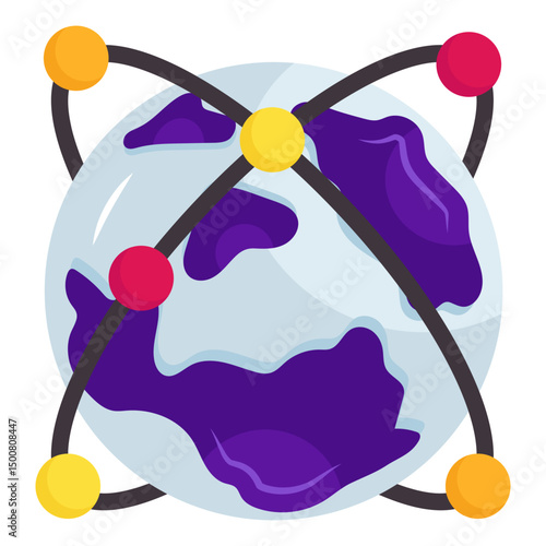 Modern design icon of globalization 