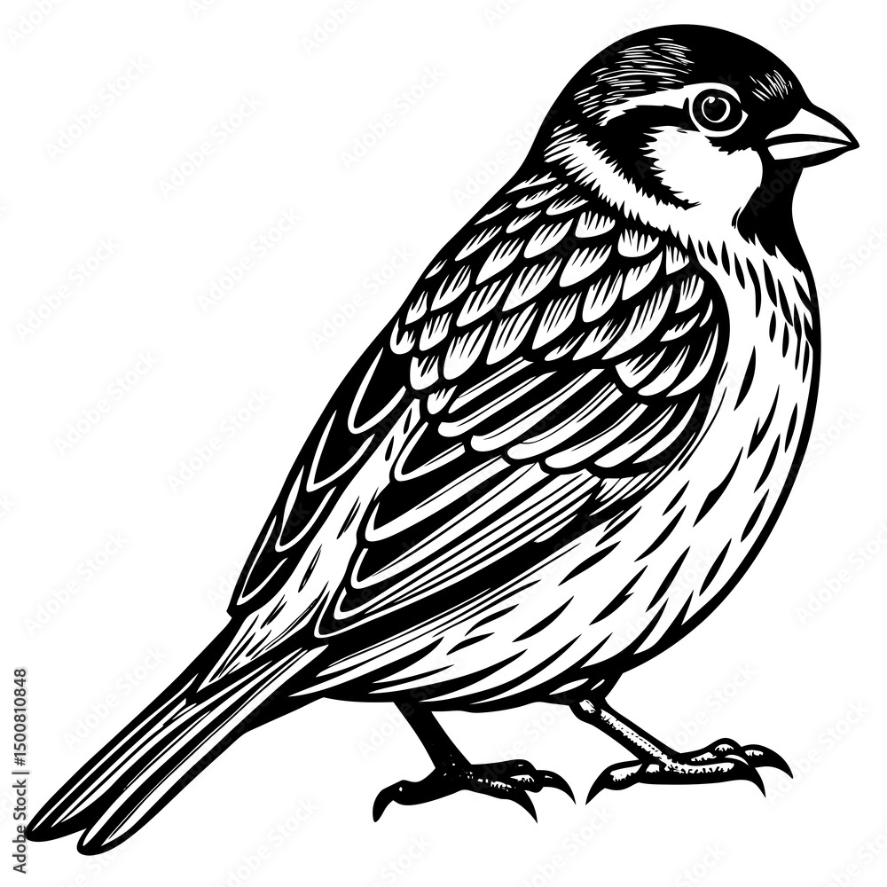 Fototapeta premium sketch of a bird