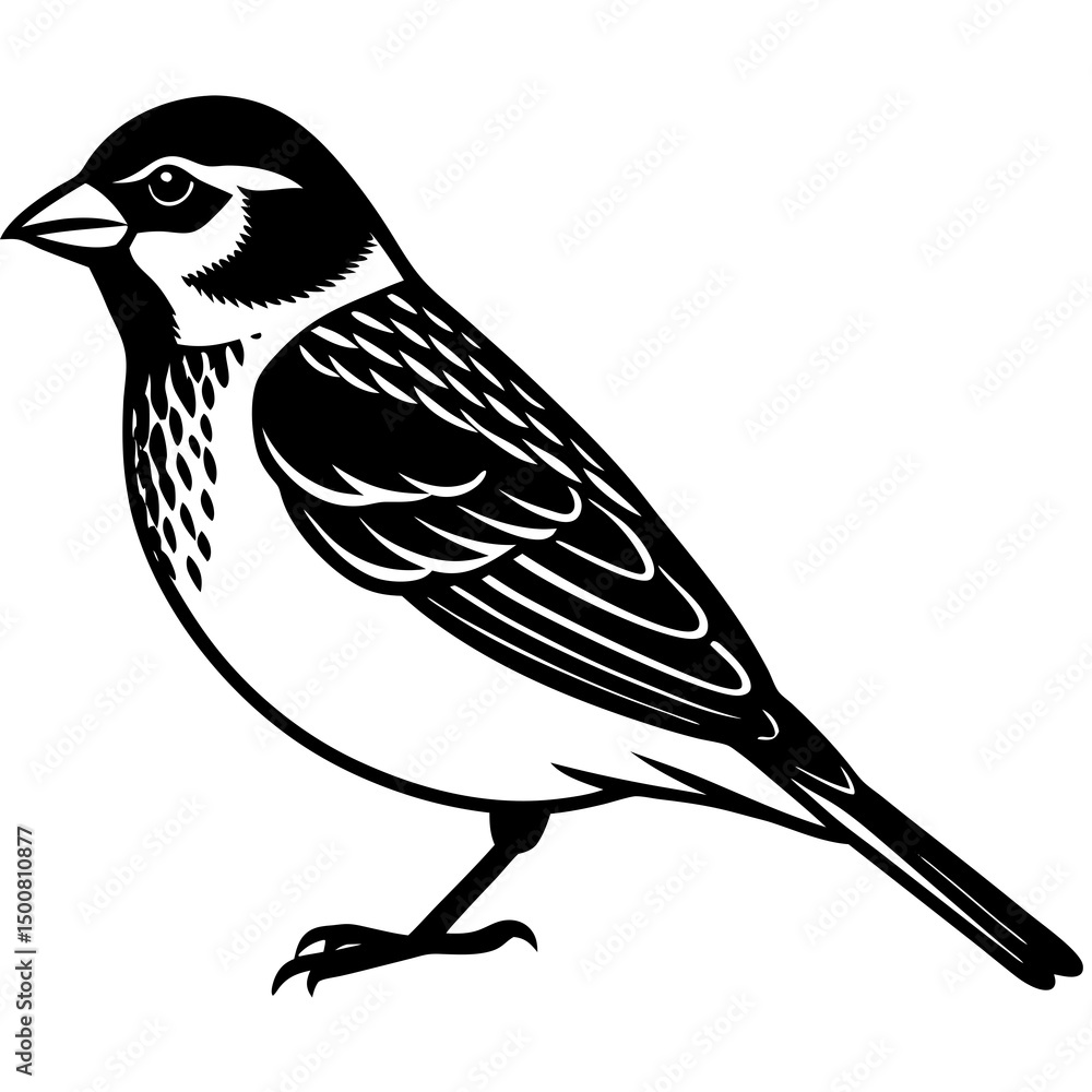Obraz premium vector illustration of a bird