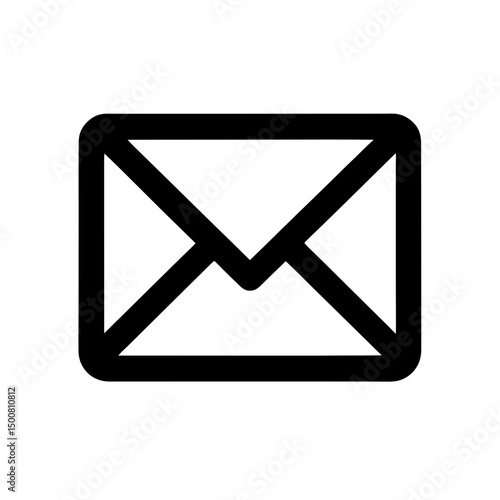 Email icon vector flat clean look isolated