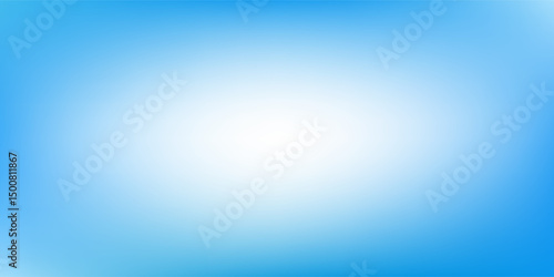Sky Blue Cloud Background Horizon Summer Clear Sky over beach Vector landscape nature sunrise in Winter Spring panorama banner white clouds over blue art