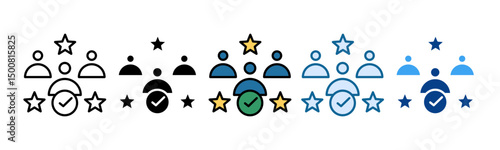 Guest Experience Icon Set Multiple Style Collection