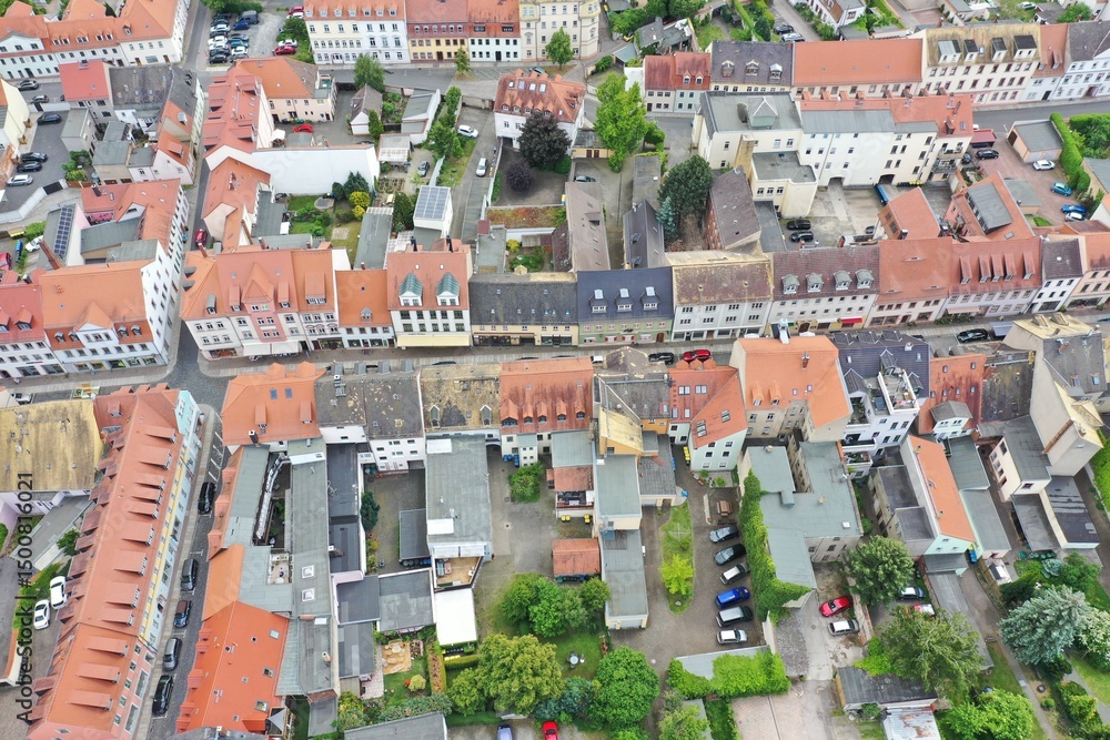 Naklejka premium Grimma | Luftbilder von der Stadt Grimma