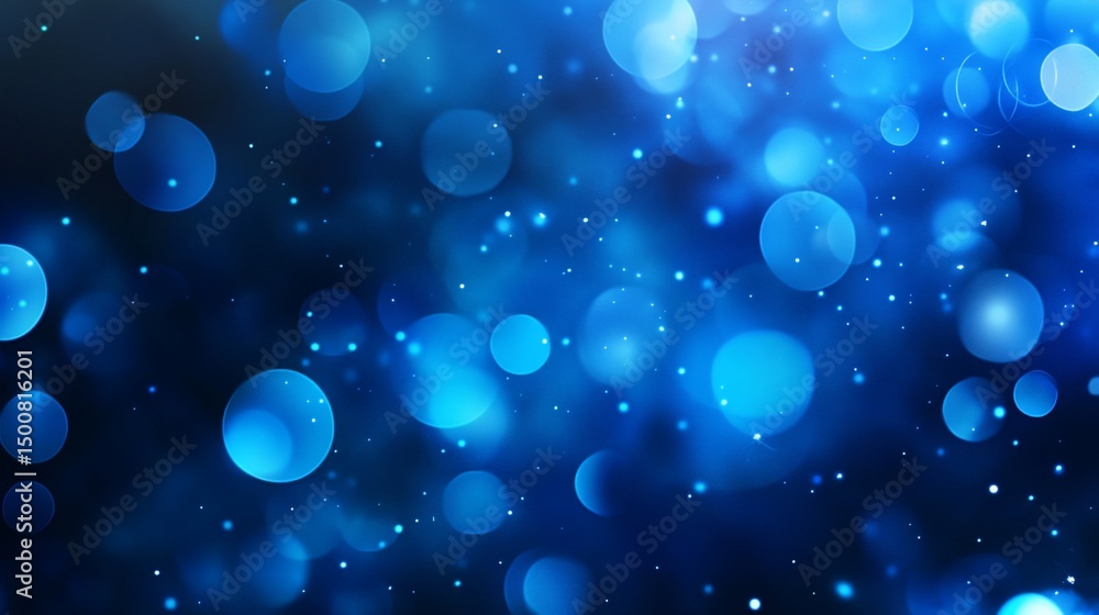 Abstract blue bokeh background with sparkling light effects for design projects or templates Abstract blue bokeh background with sparkling light effects for design projects or templates