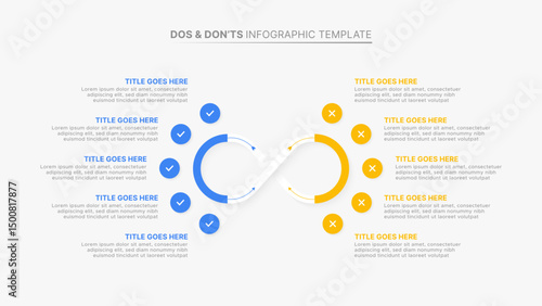 Dos and Don’ts Comparison Infographic Design Template