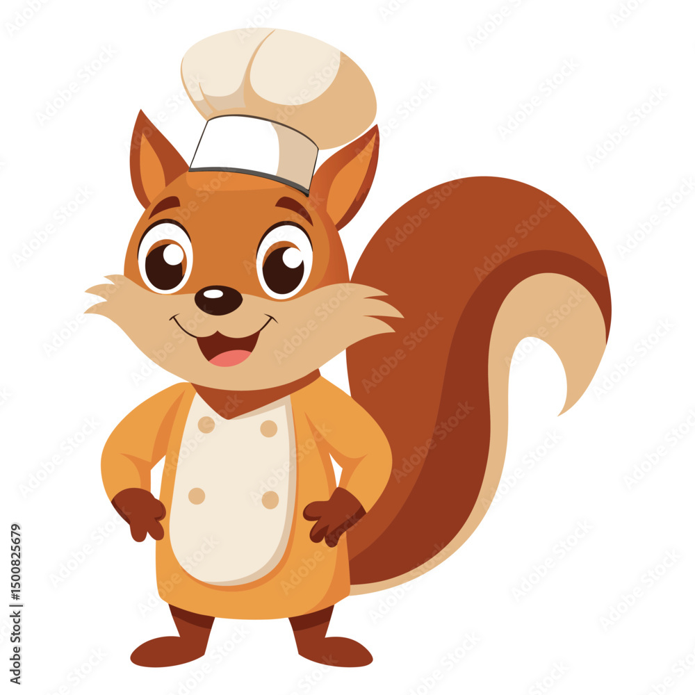 Obraz premium Chef squirrel