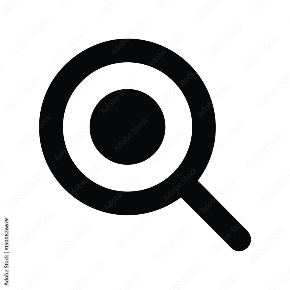 Search icon vector. Magnifying glass symbol, find or explore function for websites, apps, or data interfaces
Search icon vector. Magnifying glass symbol, find or explore function for websites, apps, or data interfaces
