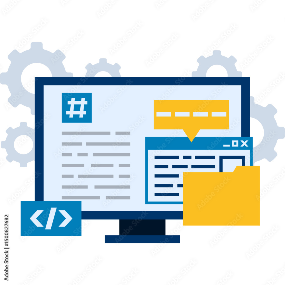 Web Development Illustration Web Development Illustration