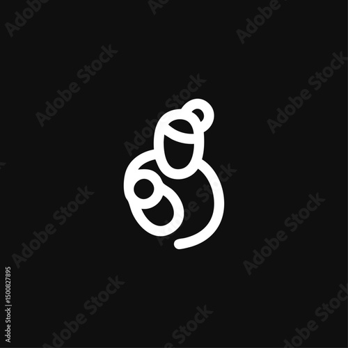 Mother icon logo flat vector design