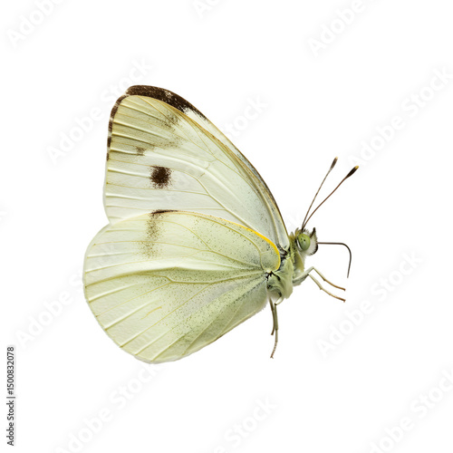 Large White Butterfly: Identification & Pictures on transparent background