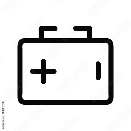 Battery icon vector. Power level symbol, energy indicator for devices, gadgets, tech interfaces, or mobile app UI designs