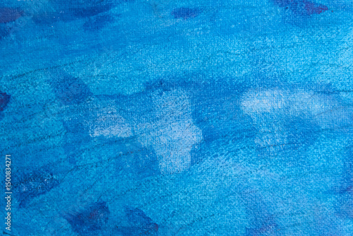 blue gradient canvas texture from paint brush