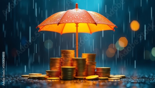 Wallpaper Mural Tropical beach vacation with umbrellas, sand, and ocean relaxation Torontodigital.ca