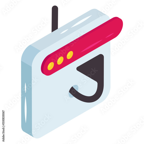 Colored design icon of website phishing 