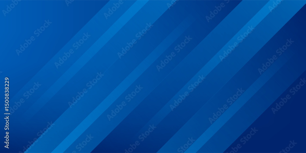 Obraz premium Abstract blue background with glowing geometric lines. Modern blue gradient square shape design. Futuristic technology concept. Suit for brochure,