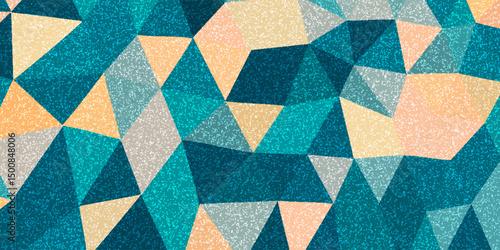 Green Grid Mosaic Background, Creative Design Templates