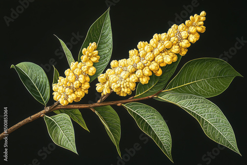 A botanical illustration of...