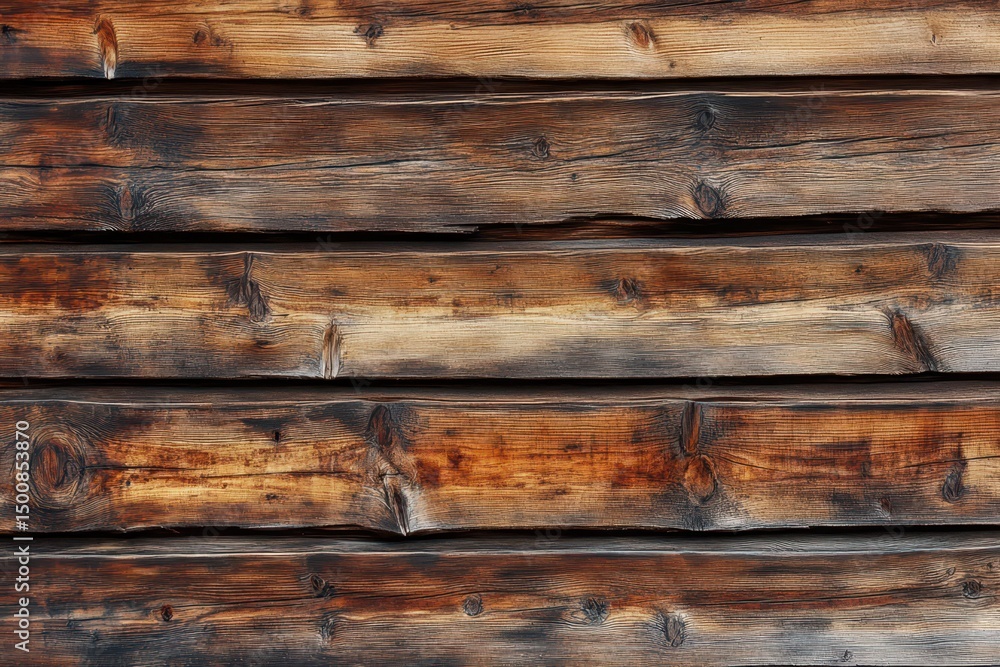 Obraz premium Oak Wood Texture Background with Rich Brown Grain for Design Projects