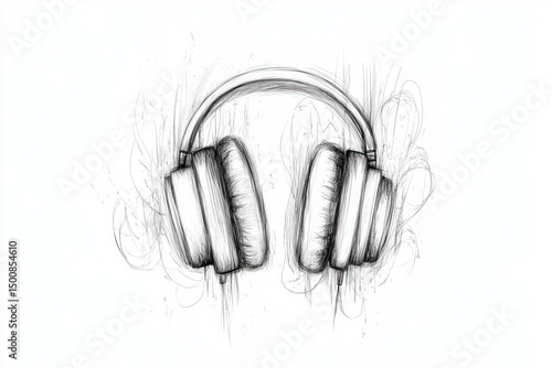 headphones sketch