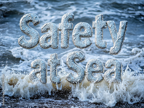 Safety at Sea 3d text