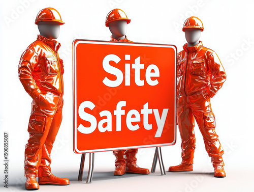 Site Safety 3d text
