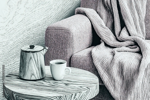 A cozy depiction of an armc...