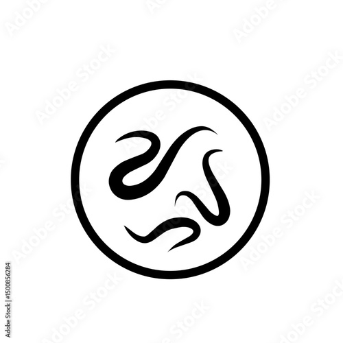 intestinal parasitic worm icon