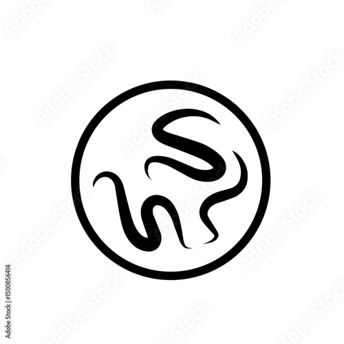 intestinal parasitic worm icon