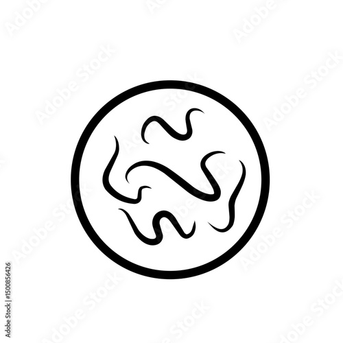 intestinal parasitic worm icon