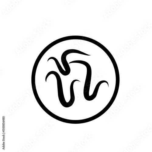 intestinal parasitic worm icon