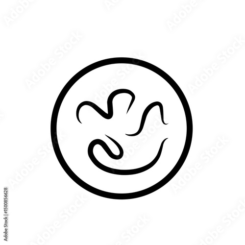 intestinal parasitic worm icon