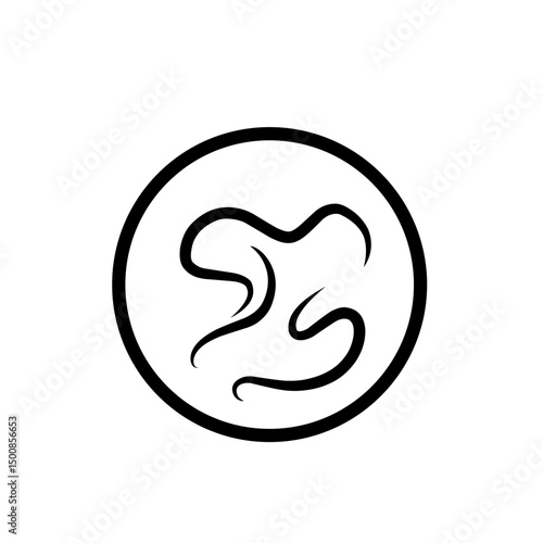 intestinal parasitic worm icon